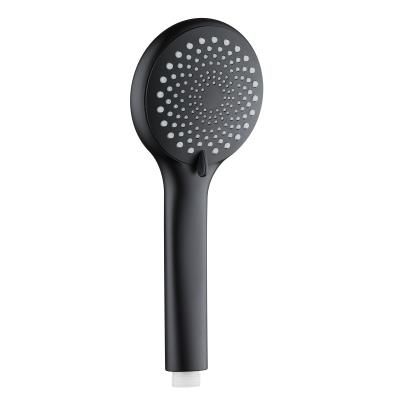 China Without Newest Diverter Top Shower Luxury Matte Black 3 Function Promotional Hand Shower for sale