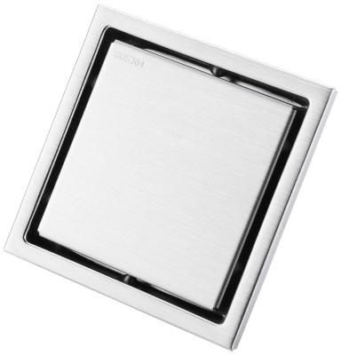 China Anti-Smell Modern Bathroom Hidden Square Floor Drain Stainless Steel for sale