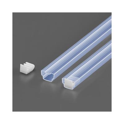 China Rectangular Perforated Tube Plastic Packaging Rectangular IC Tube Clear IC Tube Plastic Packaging Tube for sale