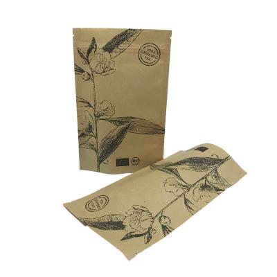 China Recyclable Custom Printed Compostable Laminated Mylar Backing Up Ziplock Plastic Pouch Food Packaging Paper Packaging Bag for sale