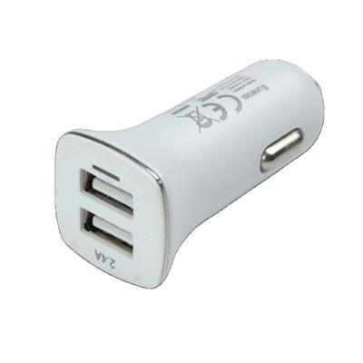 China Car Charger CE FCC PSE Approved 5V3.4A 17W 2USB-A Ports Car Charger for sale