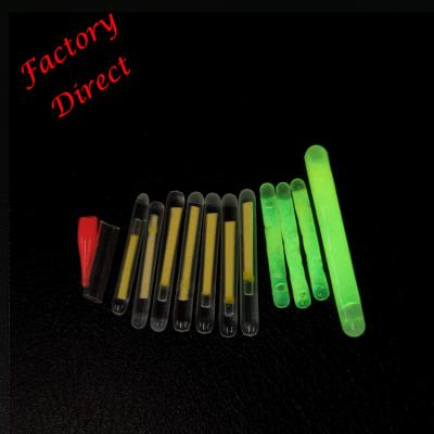 China Fishing rigs price is custom low and high foil bag fishing glow stick garbage girl glow sticks for sale