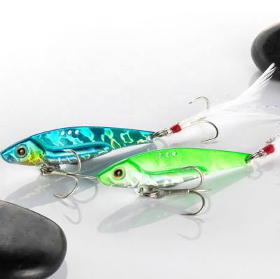 China OEM Fishing Tackle Metal Bait Hard Fishing Lure Fish 3D Eyes VIB Lures SSF-20 for sale