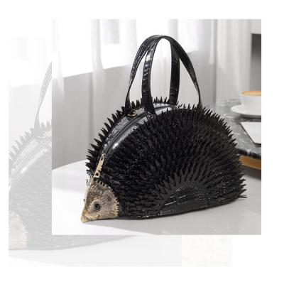 China Fashion ready to ship Lady Shoulder Bag Crocodile Pattern PU Leather Fashion Luxury Hedgehog Creative Handbag for sale