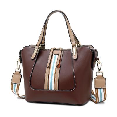 China 2021 New Fashion Nappa Grain Leather Handbags European And American Style Cowhide All-match Single-shoulder Messenger Bag for sale