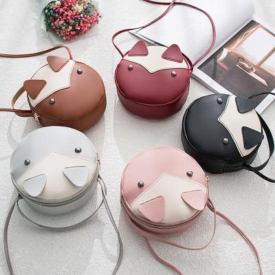 China 2021 PU One-shoulder Messenger Bag Mobile Phone Bag Stylish Simple Charm Cute Little Girl Cartoon Bag for sale