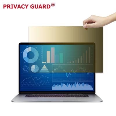 China Viewing Angle 30 Degree Gold Privacy Filter For Macbook Pro Air 13 Inch Reflective Anti Spy Privacy Gold Screen Film for sale