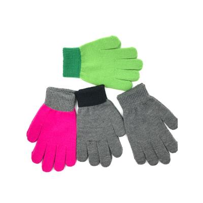 China Jacquard fashion color smart ladies outdoor work knit gloves hot factory direct sales for sale