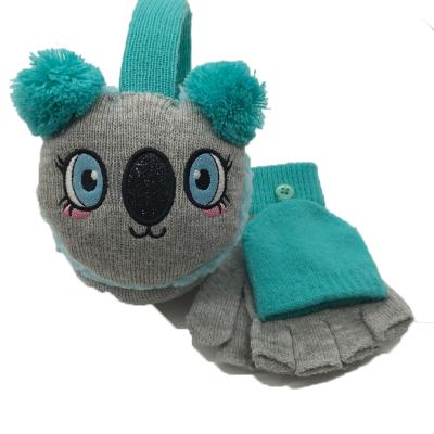 China Animal earmuffs and winter earmuffs children's cute winter gloves super soft plush children protect ears for sale