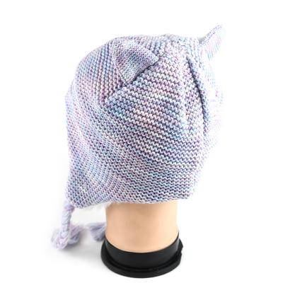 China JOINT Factory Customized Cute Simple Winter Hat Warm Knitted Acrylic Hat For Adult for sale