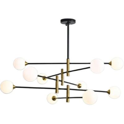 China Contemporary Nordic Chandelier Household Lobby Modern Restaurant Bedroom Lamp Led Bean Magic Bubble Pendant Light for sale