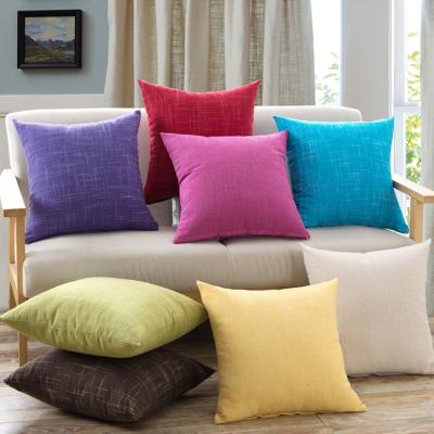 China Christmas Viable Home Decorative High Quality Woven Tile Covers Canvas Plain Sofa Cushion Cover for sale