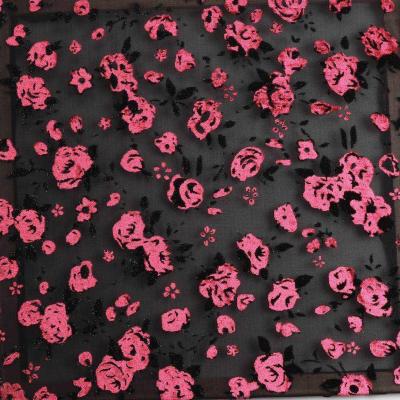 China 2021 Tear-Resistant Nice Quality Velvet Burnout Fabric For Clothing for sale