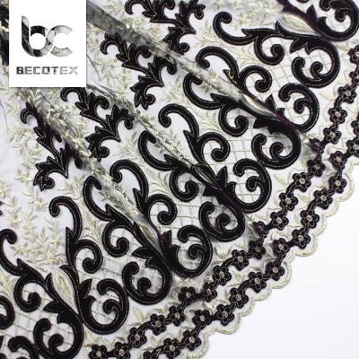 China 2021 viable latest embroidery velvet sequin lace fabric for lady dress for sale