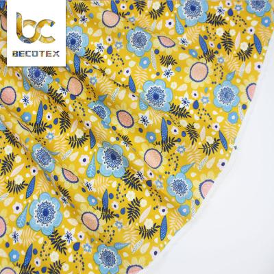 China Viable high quality 100% cotton digital floral print fabric for apparel for sale