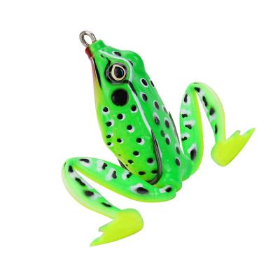 China Soft Rubber Lures Soft 5cm Silicon Fishing Rubber Tuna Lures Factory Rubber Dropper Wholesale Trolling Frog Lure 5 Colors for sale