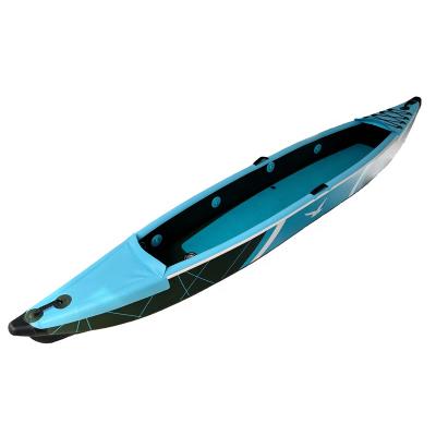 China Fishing Kayak 2 Person Popular Leisure PVC Canoe Boats Inflatable Sea Kayak For Sale Drop Stitch Rowing Boats Kayaks for sale