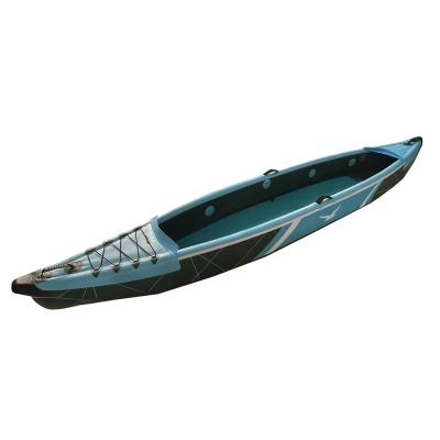 China Fishing Fun Leisure Single Seat Kayak Fashion Canoe PVC Rowing Boats Durable Inflatable Plastic Kayaks for sale