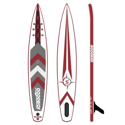 China Fashion Unisex Inflatable Sip Up Paddle Board Soft Packing Board Sip Paddle Board Double Layer Standing Race Standing Sip Stand for sale