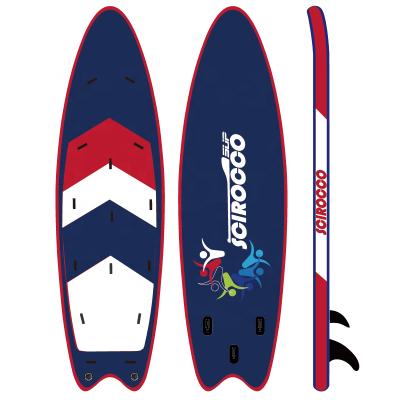 China SCIROCCO 2022 New Unisex Design Multi Person Surfing Team Board Giant Inflatable Paddle Board SUP Big Board For Sale for sale