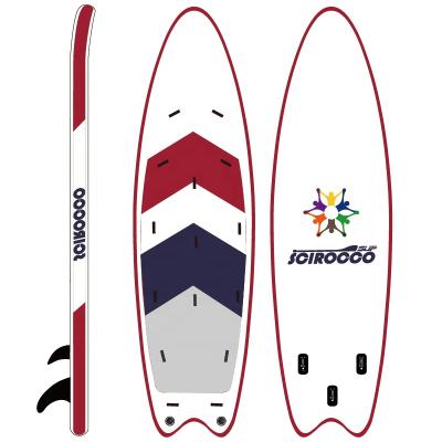 China Unisex Double Layer Stand Up Group Paddle Board Supp Team Board Inflatable Paddle Factory Big Price Sip For Water for sale