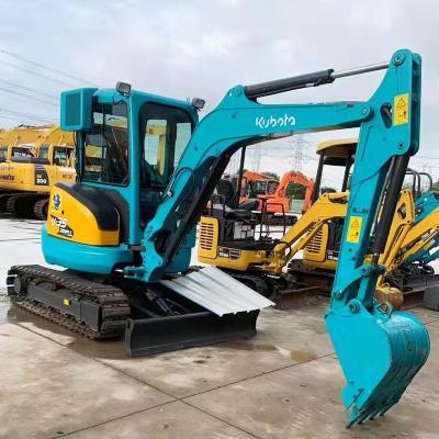 China Secondhand Kubota U35 mini crawler excavator used digger with cheap price 0.11mÂ³ for sale