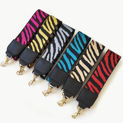 China Bag Accessories REWIN Replacement Strap Bag Accessory Part Zebra Pattern Wide Women Bag Straps Handbag Belt for sale