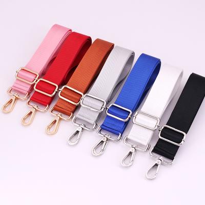 China Hot Selling Herringbone Strap Handbag Purse Solid Webbing Accessories REWIN 3.8cm Nylon Bag Shoulder Strap for sale