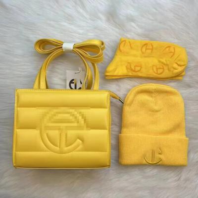 China Fashion REWIN 3 Pieces of New Fashion Women's Handbag Bags Matching Hat Purse and Sock Set Wholesale for sale