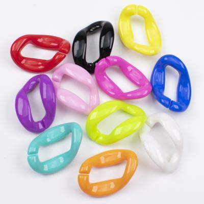 China Bag Parts Accessories REWIN 26mmx37mm Candy Color Bright Candy Color Shoulder Frosted Acrylic Chain One Pieces For Sale for sale