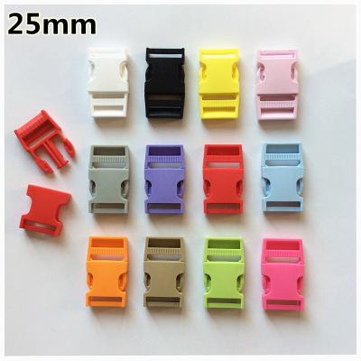 China Curved bag accessories REWIN bulk candy color 25mm plastic loose buckle clip for belts and bags for sale