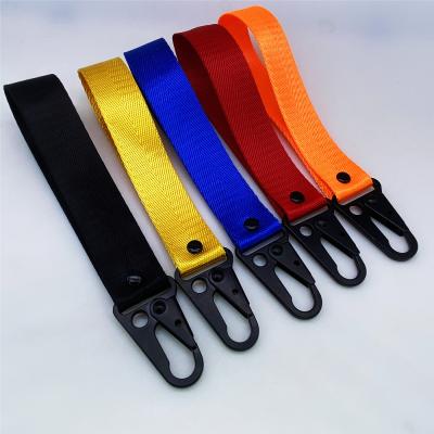 China Wholesale Customizable Tactical Key Chain Accessories Strap REWIN Logo Multifunctional Plain Nylon Ribbon Carabiner Bag Parts for sale