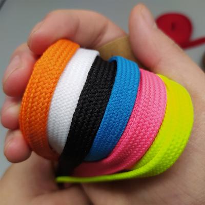 China REWIN Wholesale Good Quality 10mm Polyester Flat Wide Thick Hollow Flat Laces With Many Colors for sale