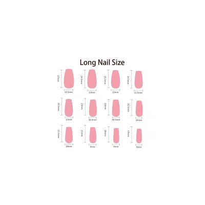 China Easy Apply High Quality Square Coffin Nail Long XL Tapered Tips for sale