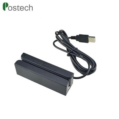 China Plastic MSR100 MSR90 1 2 3 Way USB RS232 Magnetic Stripe Android Card Reader for sale