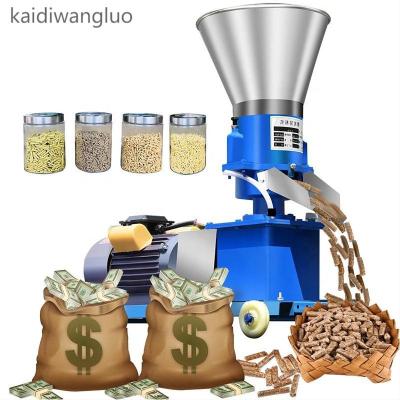 China Automatic Feed Pellet Machine Mini Size Diesel Power Cattle Poultry Rabbit Animal Meal Packing Mill Nigeria Fully Semi-automatic Feed Pellet Making Machine for sale