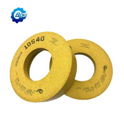 China Manufacturer Wholesale Custom Diamond Rubber Flat Glass Arris 10s40 Diamond Wheel Deburring Polishing Grinding Wheel for sale