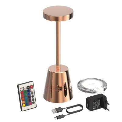 China Modern Wireless Table Light Rechargeable LED Desk Lamp Set with Remote Controller and Inductive Charging Base for sale