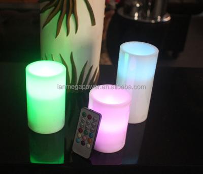 China Colorful LED Flameless Battery Candle Light For Home Or Hotel for sale