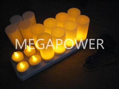 China Rechargeable Flameless Flameless LED Candle Light with Cups for sale