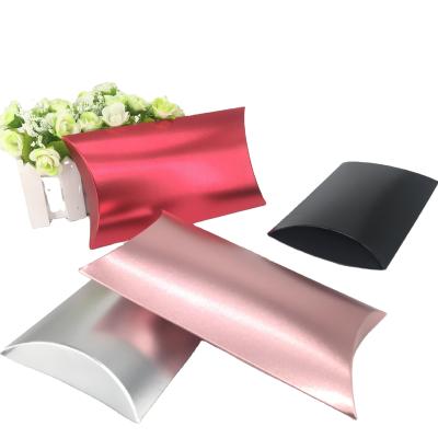 China Handmade custom design black metal hair extension box /wig box pillow wrapping paper box aluminum for sale