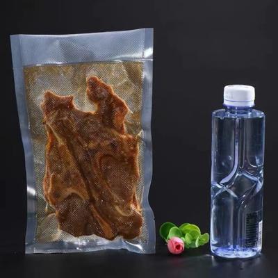 China Compostable Pe Barrier Plastic Clear Food Grade Heat Resistant Vacuum Bag For Meat Pork Beef Seafood for sale