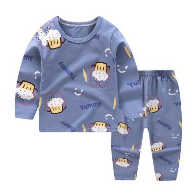 China 2021 new design child soft cmpy sleepwear breathable 100 cotton kids boys children winter pajamas for sale