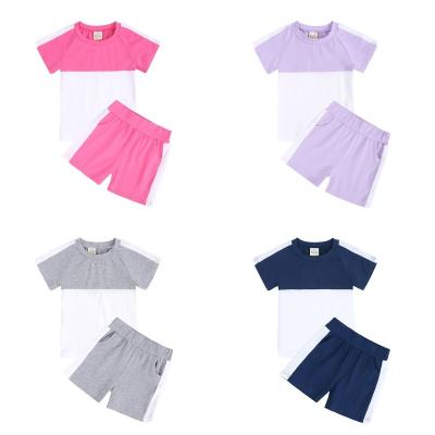 China Kids loungewear baby sleepwear casual clothes set summer sport set outfit baby clothes suit for sale