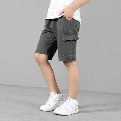 China Breathable Smart Casual Kids Cargo Shorts With Multi-pocket And Belt Cargo Shorts Boys for sale