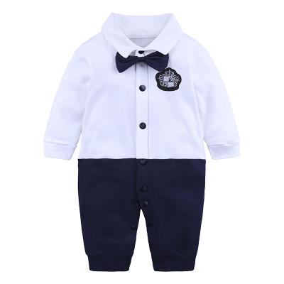 China New Baby Boy Baptism Gentleman Romper Equipment One-Piece Wedding Formal Suit Breathable for sale