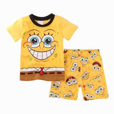 China Super Soft Hot Kids Toddler Summer Sale Summer Clothing Sets Baby Boy Cardboard Clothing Sets 2pcs T-shirt Kids Clothes for sale