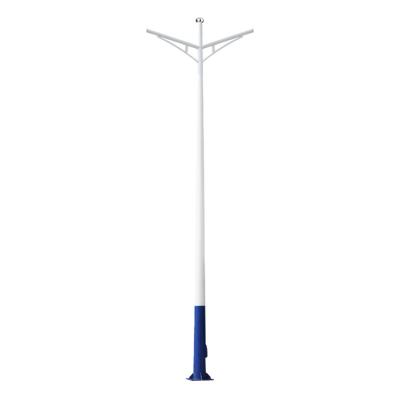 China Hot Sale New Q235 3m 6m Square Straight Solar Street Light 12m Pole Galvanized Double Single Arm Street Light Pole for sale