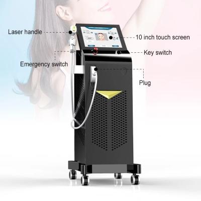 China Anti-hair removal 1000W 3 wavelengths diode laser 755 professional triple wavelength 808 1064Nm diode laser hair removal machine for sale