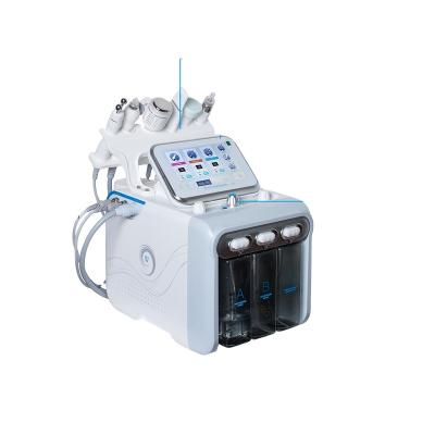 China Free Shipping Face Lift 6 in 1 Multifunctional Beauty Equipment RF BIO Hydra Oxygen Hydrofacials Machine For Sale for sale